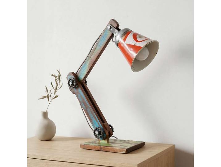 Lampe à poser industrielle recyclée