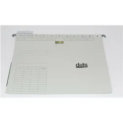 Dots, Mappe, 25 Taschenhefter Karton lichtgrau 1 x kaufmännische Heftung (A4, 1x)