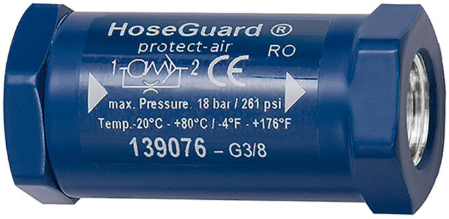 Riegler Sécurité anti-rupture de tuyau »Hose Guard«, alu / alu, G 2 IG/IG (2222.20)