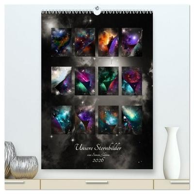 Unsere Sternbilder (hochwertiger Premium Wandkalender 2026 DIN A2 hoch), Kunstdruck in Hochglanz