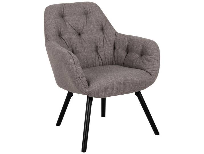 Livetastic Sessel, Braun, Hellgrau, Holz, Eiche, vollmassiv, 70.5x87x67.5 cm, Wohnzimmer, Sessel, Sonstige Sessel