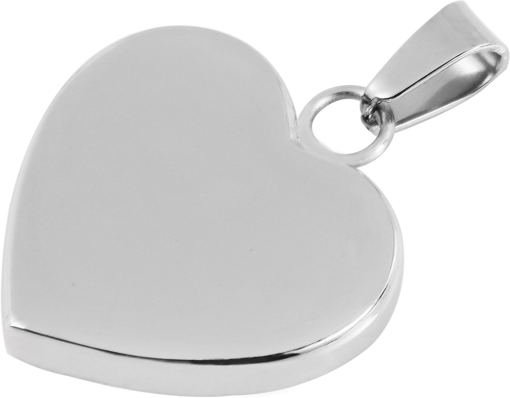 Herzanhänger ADELIA´S "Damen Anhänger ¿ Herz Herzanhänger aus Edelstahl", silber, Schmuckanhänger, Damen, Edelstahl, Herzanhänger