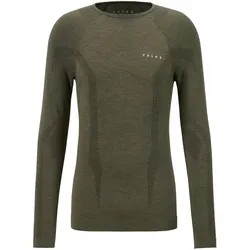 FALKE Wool Tech langarm Unterhemd Herren 7830 - olive S