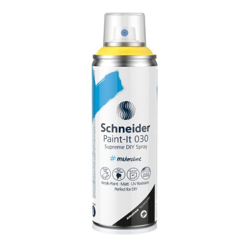 Schneider Paint-It 030 Supreme DIY Acrylspray Sprühfarbe gelb