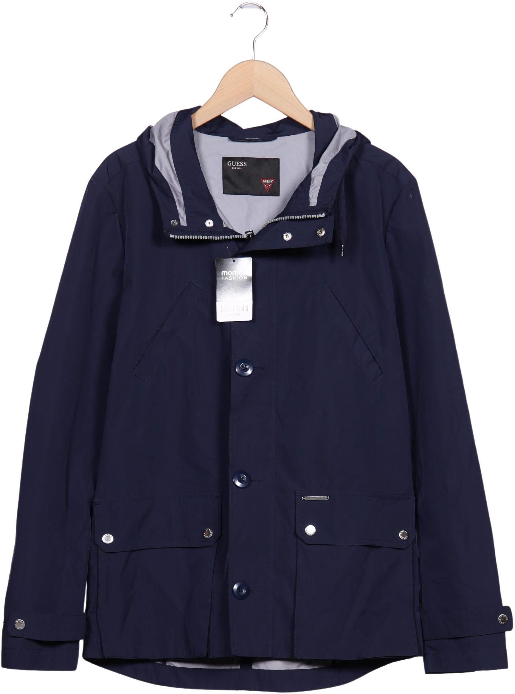 Guess Herren Jacke, Marineblau, Gr. M, Synthetik - Second Hand