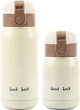 Uplifted Goods Compact Stainless Steel Thermos Cup For Hot And Cold Drinks beige 200ml