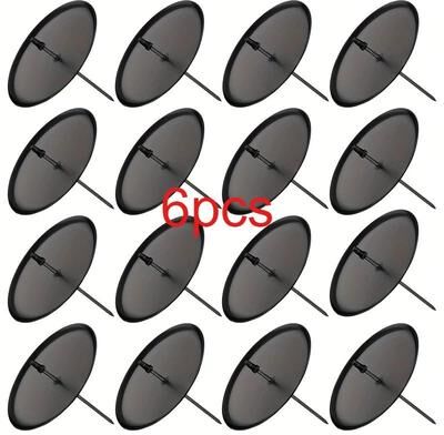 Uplift Treasures Metal Cone Candle Holders 6 Or 12pcs Advent Calendar & Christmas Wreath Candle Bases Made From Durable Metal 6 Pcs