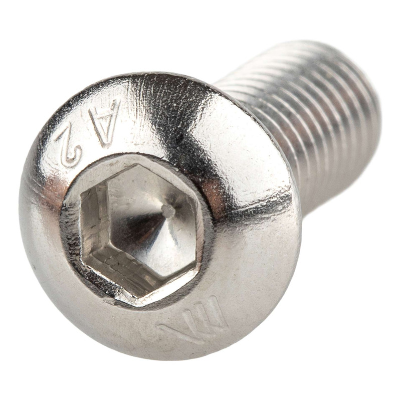 1Tek Tools Vis inox bombée type BTR M6x16mm acier inoxydable