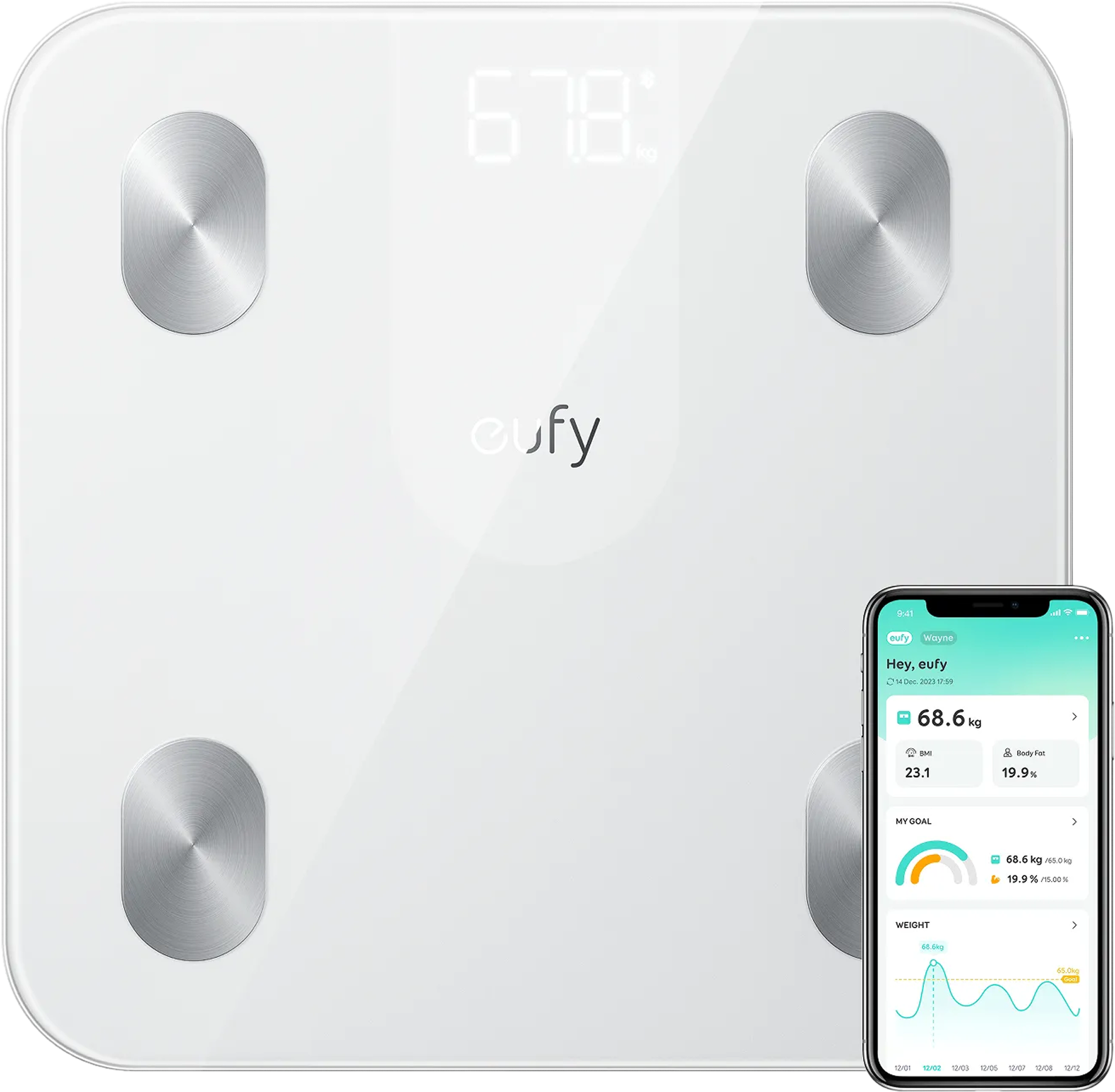eufy Smart Scale A1 White White