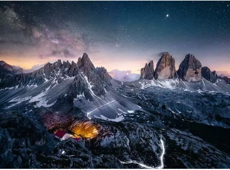Puzzle 1000 pcs Les Tre Cime di lavaredo, Dolomites - Ravensburger