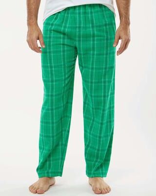 Boxercraft BM6624 Men's Harley Flannel Pant in Kelly Field Day Plaid size Small   Cotton