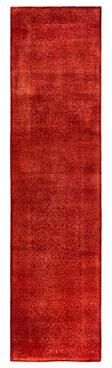 Overton "Contemporary Overdyed Wool Hand Knotted Runner - 2' 5"" x 9' 9"""