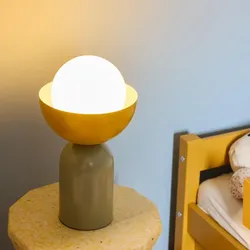 OSRAM Tischleuchte Decor Bowl Table in Grün/ Gelb Ø 20 cm aus Stahl mit E14 Fassung