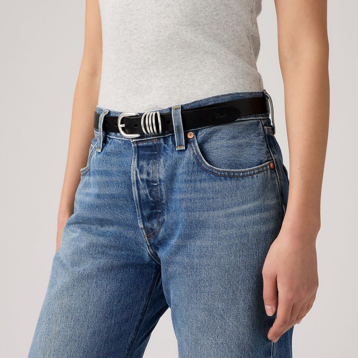 LEVI'S Ceinture en cuir LYLA RING