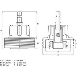 BGS Adapter Nr. 23 für Art. 8027 / 8098 für VAG - 8027-23