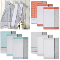 Dyckhoff Geschirrtuch 3er Set 'Home/Kitchen' 50 x 70 cm (Farbe: Braun)