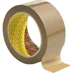 3M Scotch Verpackungsklebeband 3707, Braun, 50 mm x 66 m, 0,055 mm