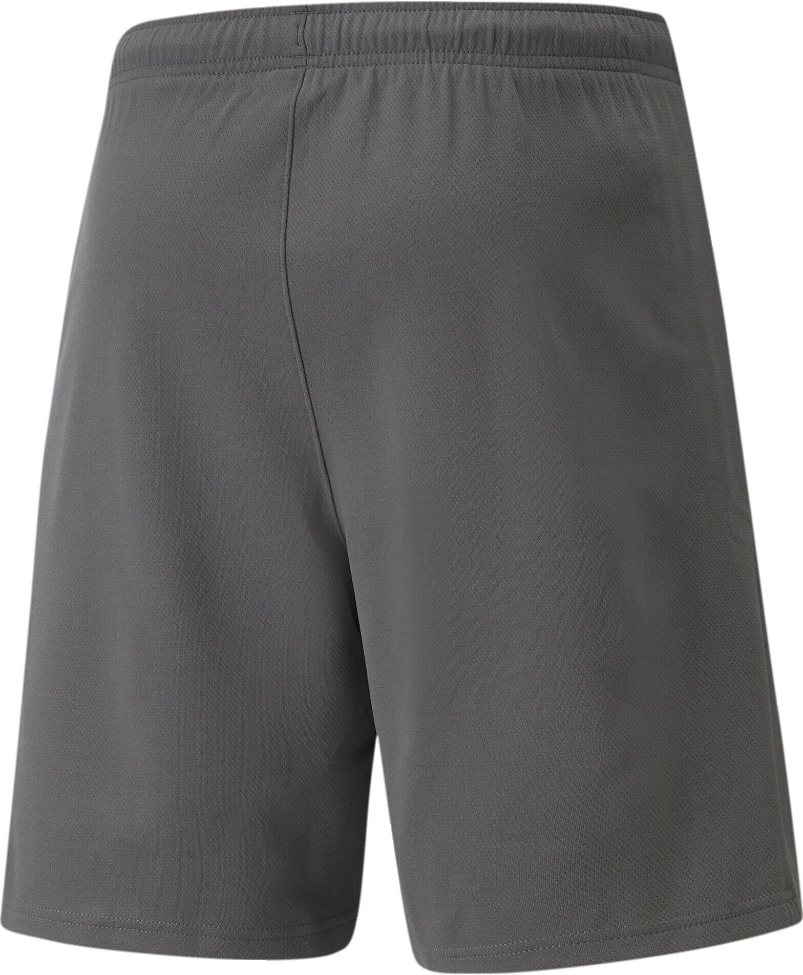 Trainingsshorts PUMA "TEAMRISE SHORT", Damen, Gr. M, N-Gr, grau (smoked pearl, puma weiß), Netz, Obermaterial: 100% Polyester, unifarben, regular fit normal, Hosen Trainingsshorts, atmungsaktives Material, mit DryCELL Technologie, elastischer Bund smoked 