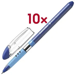 Schneider 10x Kugelschreiber »Slider Basic« M blau