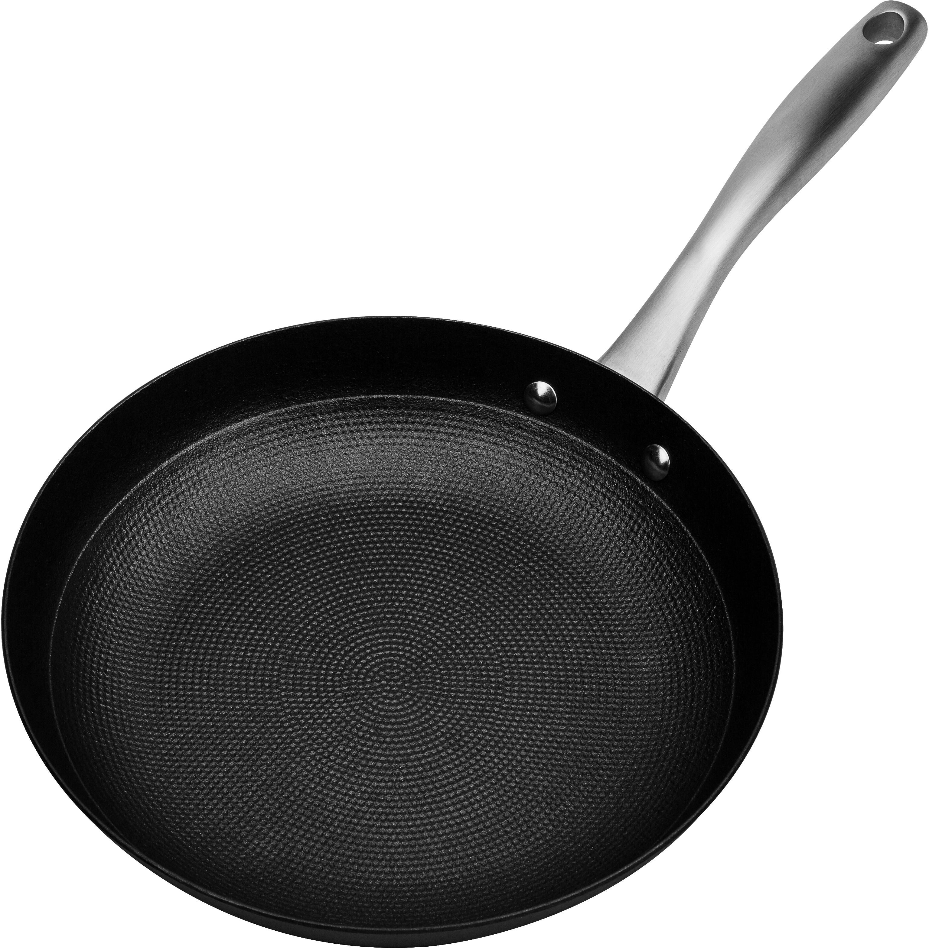Bratpfanne GSW "Robusta", grau (schwarz, edelstahlfarben), Ø:24cm, Pfannen, Bratpfanne, Induktion
