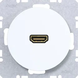 Hager HDMI Steckdos WLF4380WG