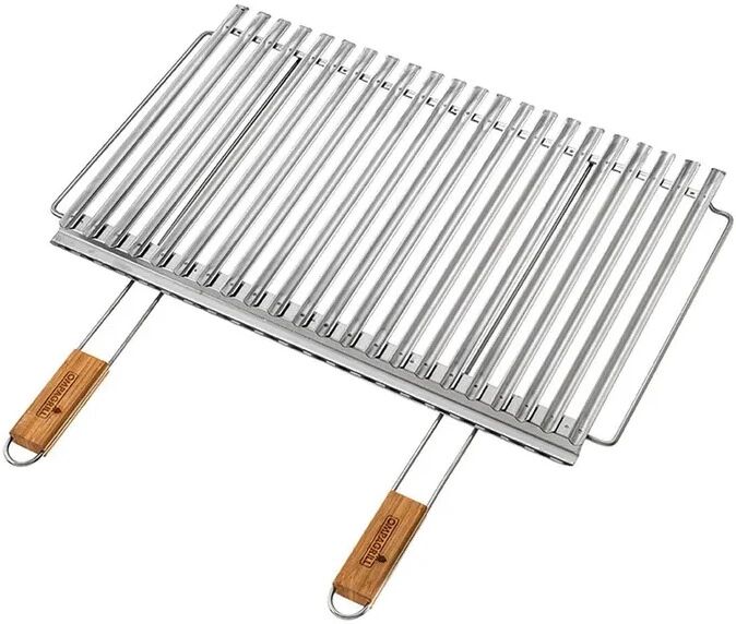 Ompagrill GRATICOLA BIOLOGICA INOX 67X40CM E MANICI BAMBOO