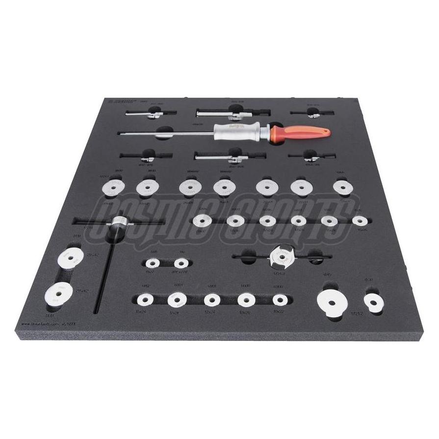 Unior SET-2600E-US Werkzeugset, 34-tlg., SOS-Modul breit, 562x570mm, red (628676)