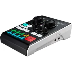 Aten UC8000 Podcast AI Audio Mixer MicLIVE 6-CH, Mischpult, Grau, Schwarz