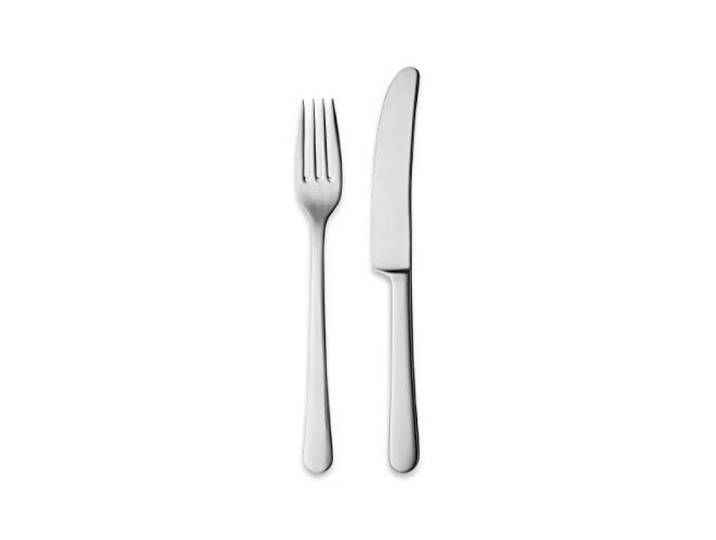 Georg Jensen Copenhagen Besteck Starter Set Giftbox, 8 Stück - 4 Messer & 4 Gabeln, Edelstahl Matt