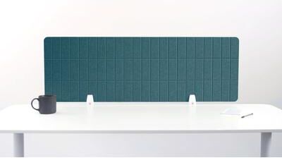 Felt Right Large Mint Desk Divider   Sound Dampening Desk Dividers