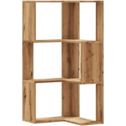 vidaXL Eck-Bücherregal 3 Böden Artisan-Eiche 50x50x102cm Holzwerkstoff