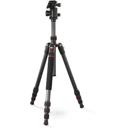 Hama Ramble II Duo Carbon Reisestativ für Kamera und Handy