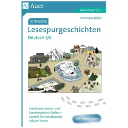 Einfache Lesespurgeschichten Deutsch 5-6, Schulbücher von Christiane Bössel