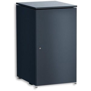 Metzler Mülltonnenbox MTB25C-AN-1X, Metall, für 1 Mülltonne bis 240L, abschließbar