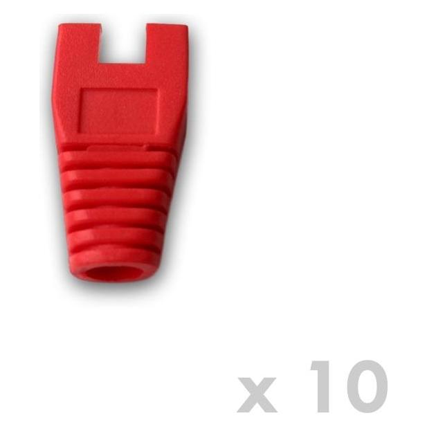 Datacom Protection RJ45 with cutout RED (10pcs) (5027100592)