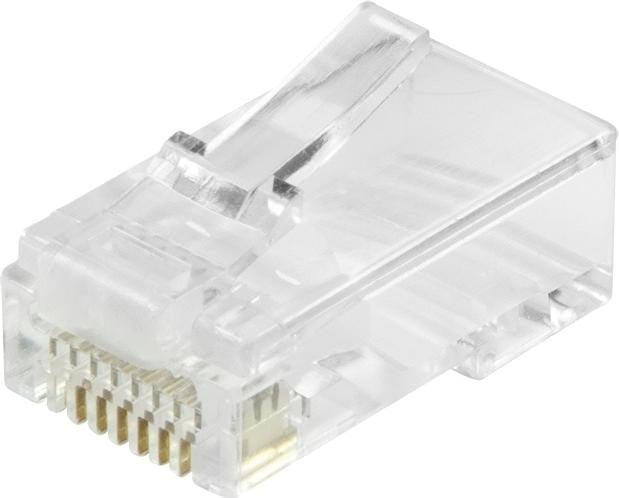 LogiLink Modulaire RJ45-connector set Cat.6 UTP onbeschermd transparant voor kabels en adapters