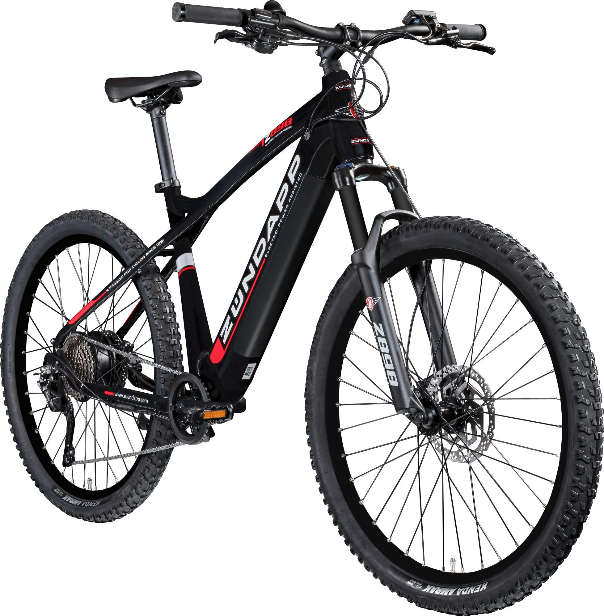 Zündapp Z898 E-Bike E Mountainbike 27,5 Zoll schwarz/rot