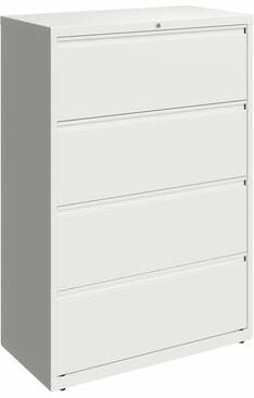Hirsh Industries Hirsh 36-in Wide HL10000 Series 4 Drawer Lateral File Cabinet, White