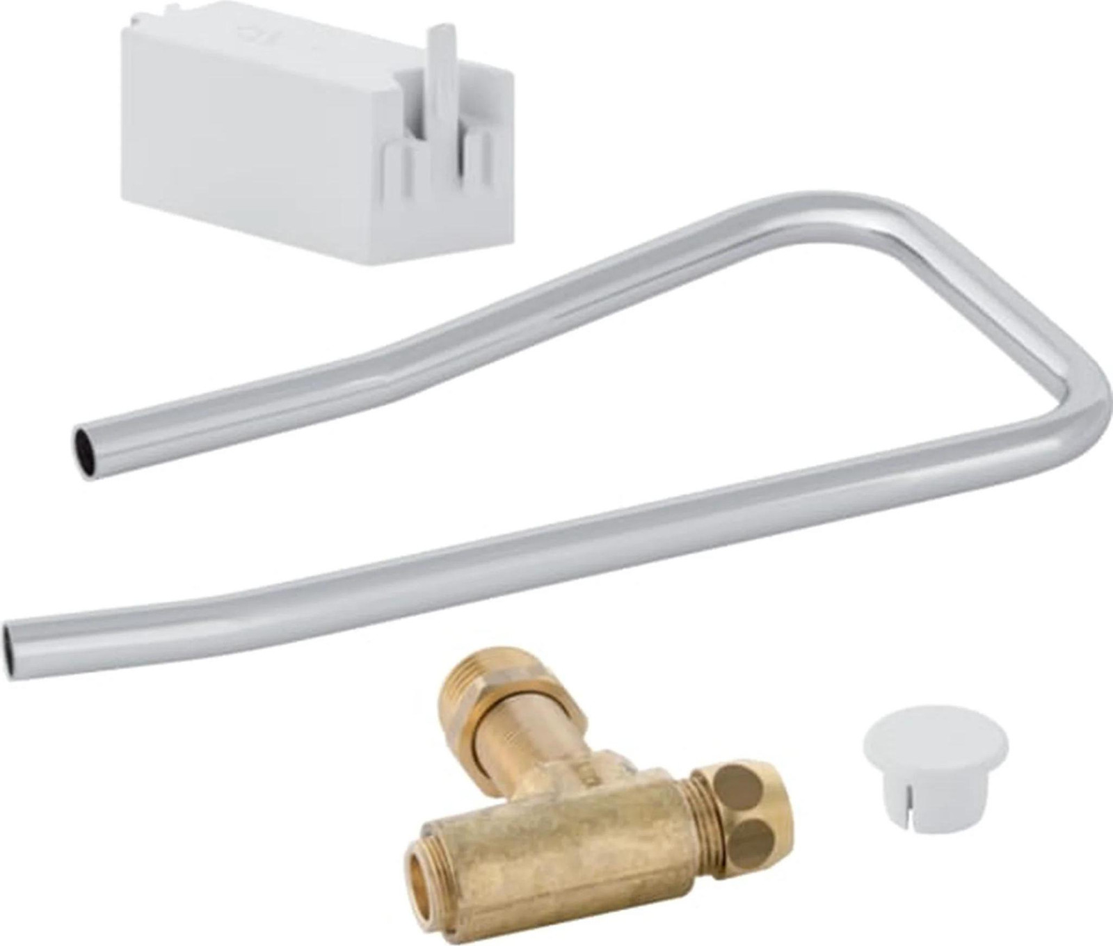Geberit ombouwset voor wateraansluiting achter midden, geschikt voor AP140, wit