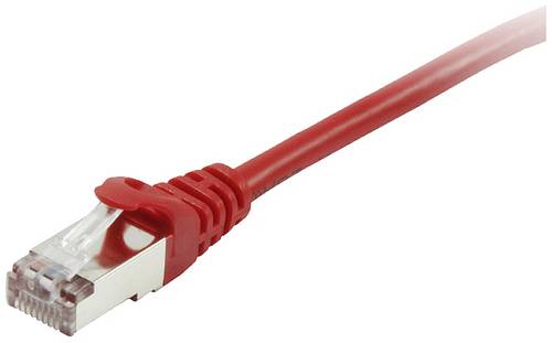 Equip 605523 RJ45 Patchkabel CAT 6 S/FTP 0.25m Rot vergoldete Steckkontakte