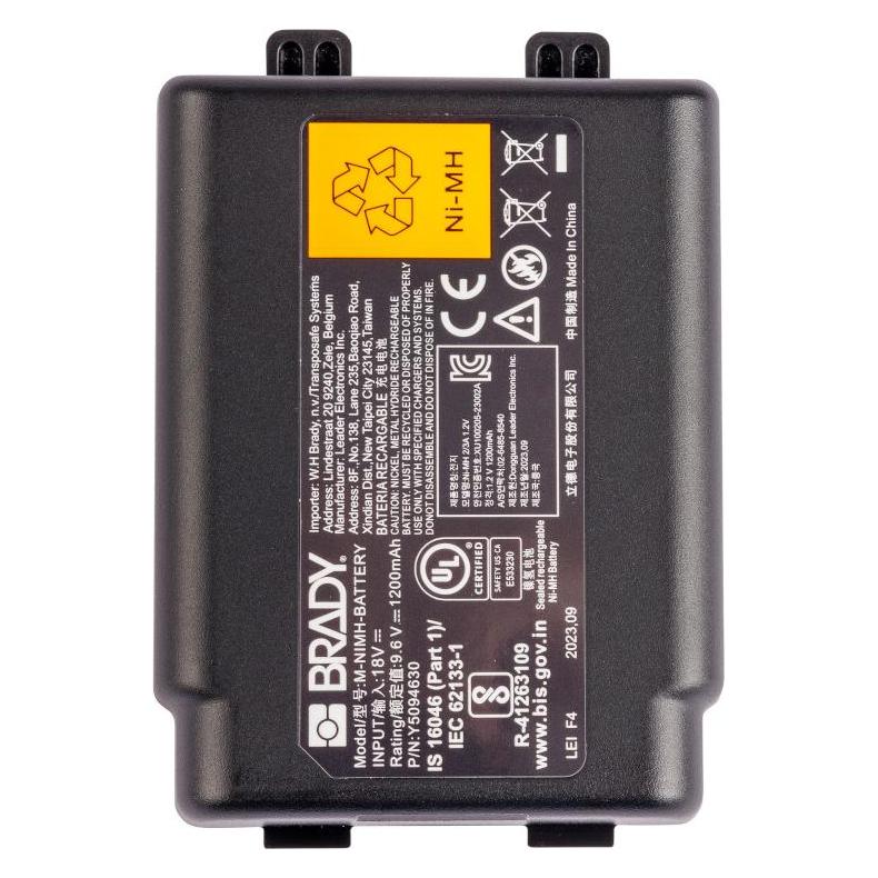 Brady M-NIMH-BATTERY, M71-BATT, Wiederaufladbarer NiMH-Akku für M510/M610/M710 Drucker (175674)