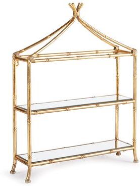 Porch & Petal Daphne 2-Tier Curio Shelf