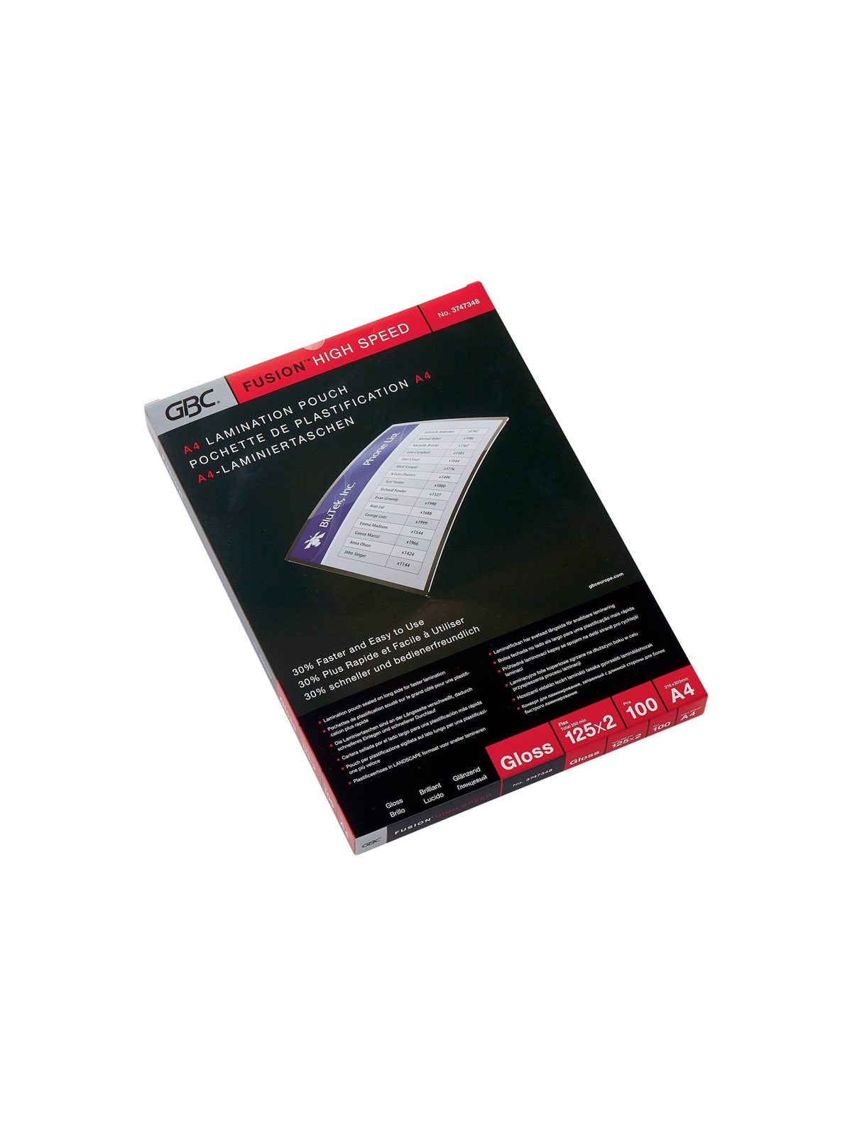 GBC Fusion HighSpeed - 100-pack - glossy - lamination pouches