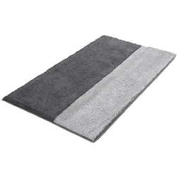 Kleine Wolke Badteppich Life 60 x 100 cm Baumwolle Grau Anthrazit