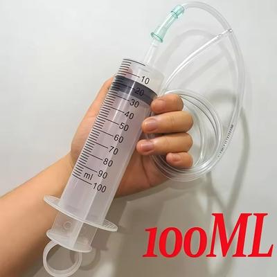 Uplift Essentials Multi Functional Precision Feeding Syringe Large Capacity Measurement Tool With 1M Hose 100ml