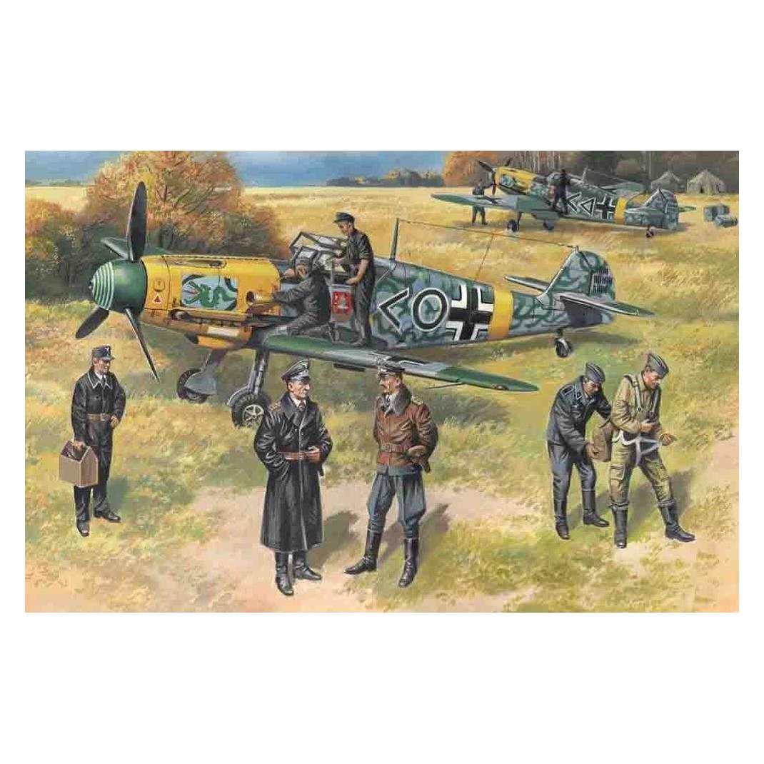 ICM Bf 109F-2 with German Pilots and Ground Personnel (48803)