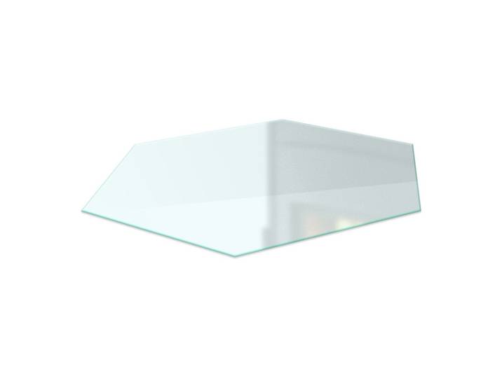 GLASBODENPLATTE für Kaminofen h40 cm – Milchglas Optik