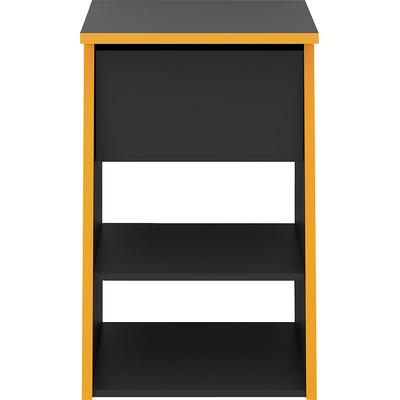 Beistelltisch FMD "Zocker", grau (anthrazit, anthrazit, anthrazit), B:49,4cm H:77,7cm T:50cm, Tische, Beistelltisch, Beistelltisch als Ergänzung zum Gamingtisch Zocker
