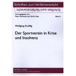 Der Sportverein in Krise und Insolvenz, Fachbücher von Wolfgang Kreissig
