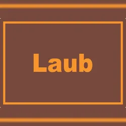 HB-Druck Laub Mülltrennung Aufkleber mit Text A6 (105x148mm)